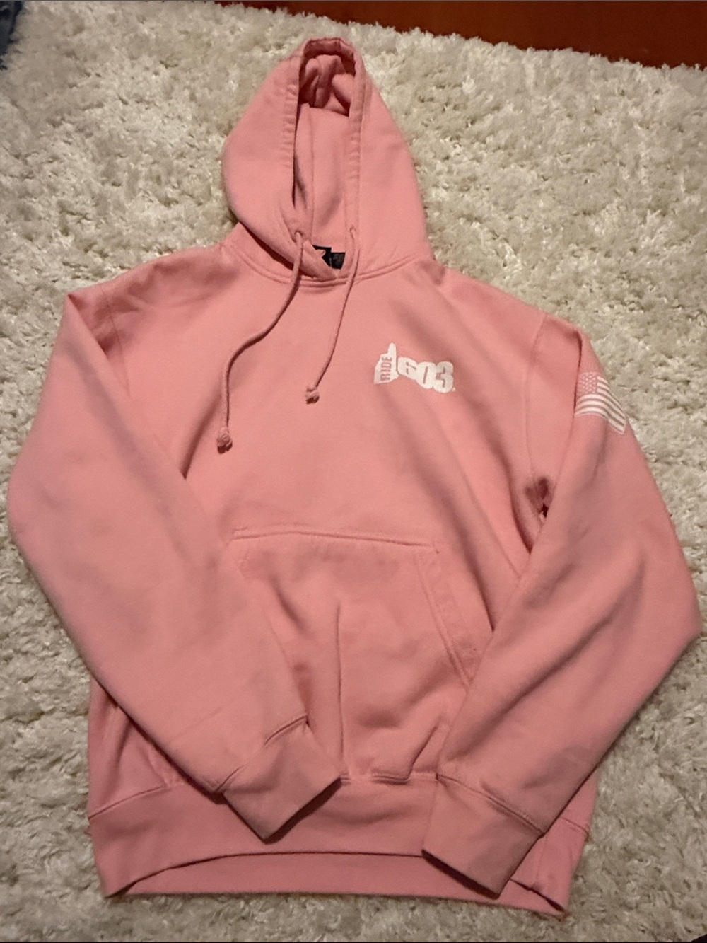 Women's Pink Hooded 603 Ride Sweatshirt